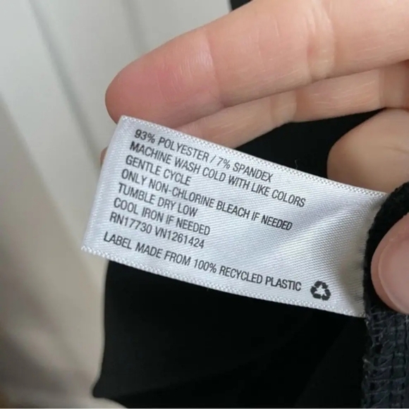 Wild Fable black mini dress neoprene sleeveless 1/4 zip neon 90s y2k sz M - Picture 8 of 8